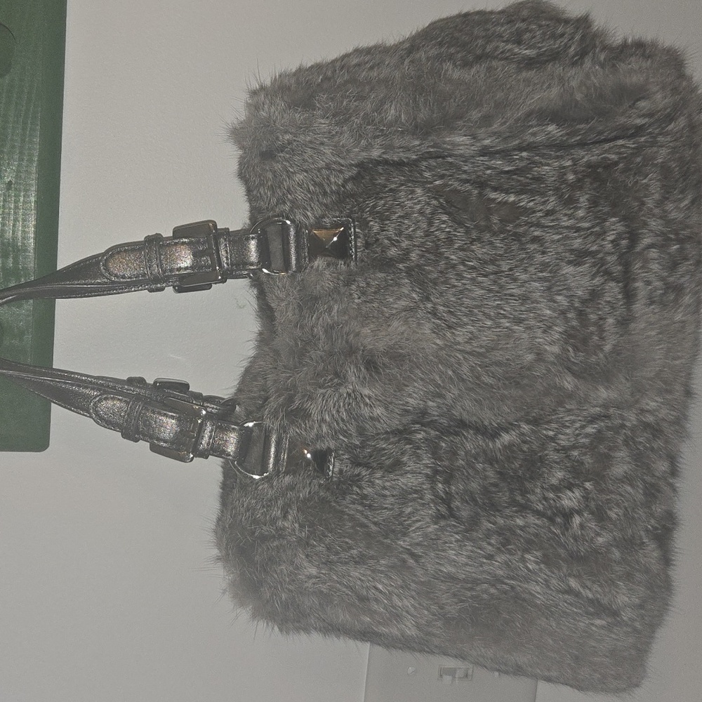 Michael Kors Rabbit Fur Cross Body - Picture 3 of 7
